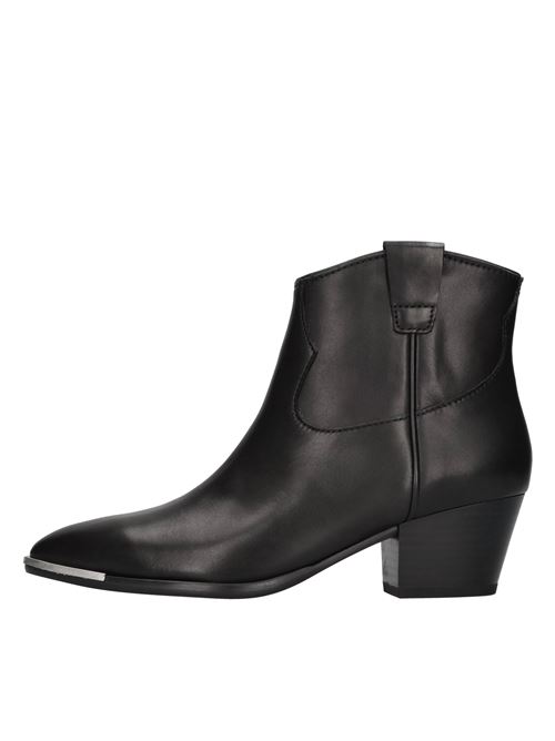 Tronchetti in pelle ASH | FAME BIS SOFT MUSTANG/COW LININGNERO